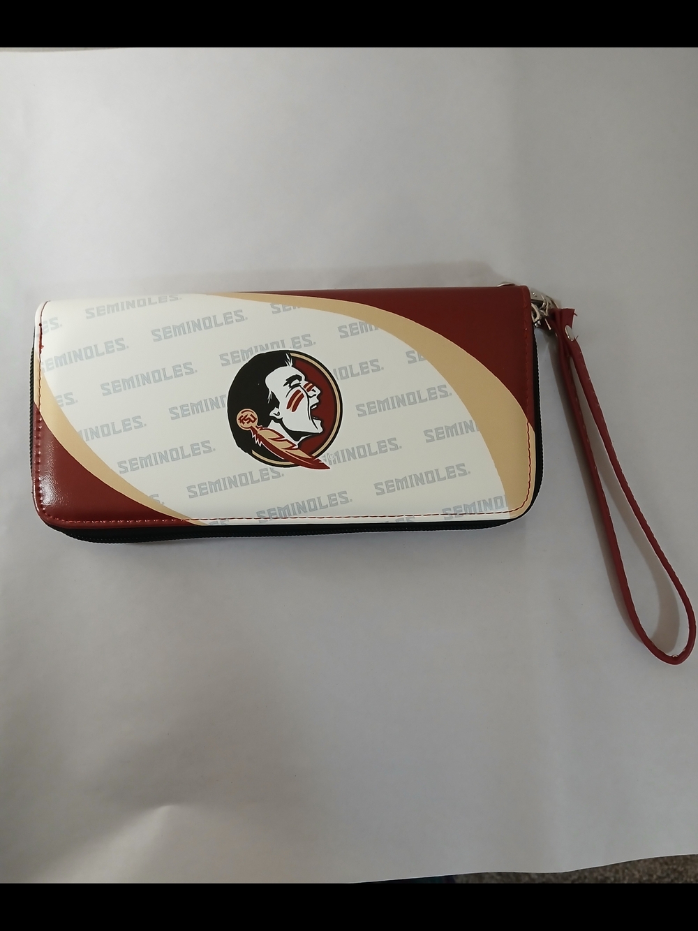 Florida State Seminoles Curve Zip Organizer Ladies' Wallet  New